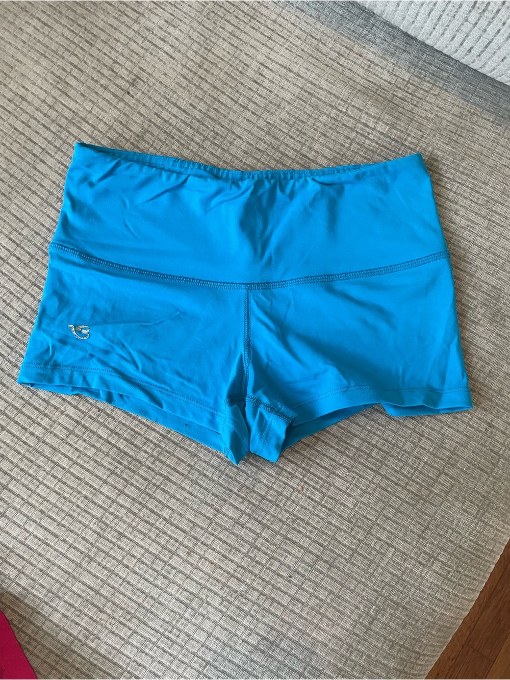 Via Prive Bright Turquoise Athletic Swim Shorts